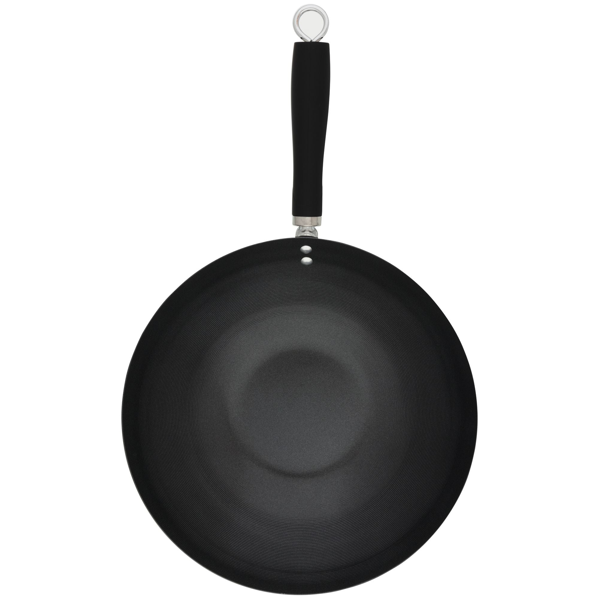 Non-stick Stir Fry Wok Black Handle 30cm