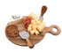 Alfresco Lane 3pc Round Acacia Wood Cheese Paddle With Knives Platters The Cooks Kitchen 