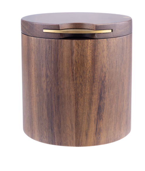 Alfresco Lane Acacia Wood Salt Cellar