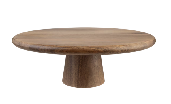 Alfresco Lane Acacia Wood Footed Cake Stand 30cm