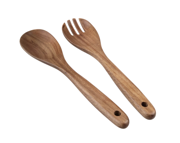 Alfresco Lane Acacia Wood Salad Servers 28cm