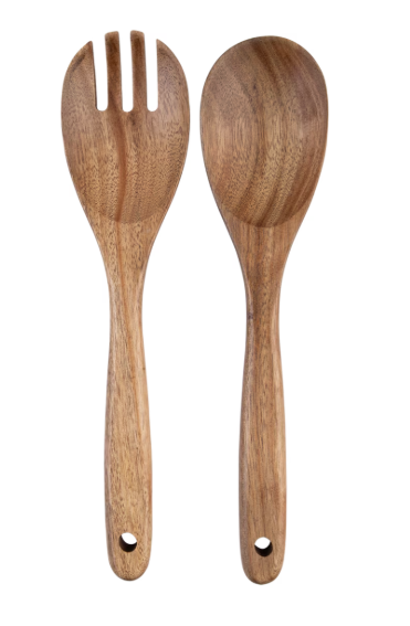 Alfresco Lane Acacia Wood Salad Servers 28cm