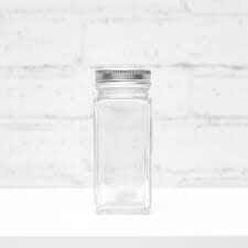D.line Square Spice Jar With Metal Lid 115ml Herb & Spice Storage The Cooks Kitchen 