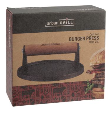 Urban Grill Cast Iron Burger Press 14.5cm
