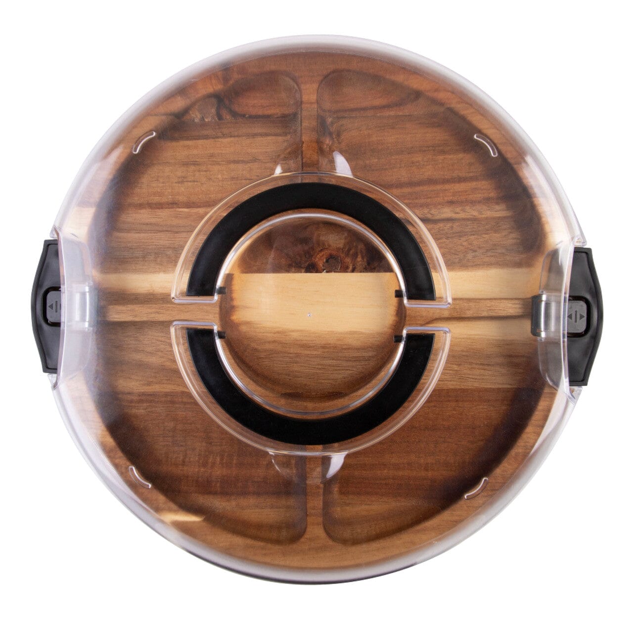 Alfresco Lane Acacia Wood 5 Compartment Round Grazing Platter Platters The Cooks Kitchen 