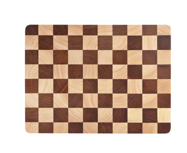 Alfresco Lane Chequered End Grain Cutting Board 30x40cm