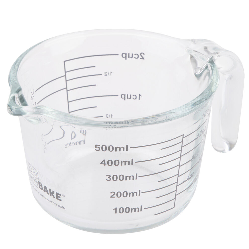 Daily Bake Borosilicate Glass Measure Jug 2 Cup/500ml
