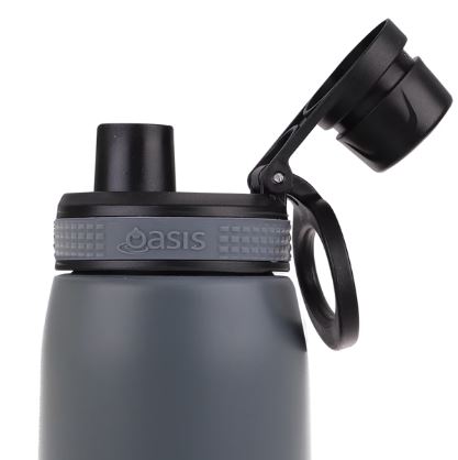 Oasis S/s Double Wall Insulated Sports Bottle W/ Screw-cap 780ml - Steel