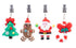 Alfresco Lane Tablecloth Weights Set Of 4 - Christmas