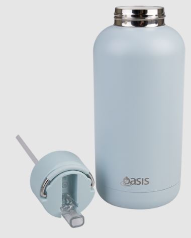 Oasis "moda" Cermic Lined Stainless Steel Triple Wall Insulated Drink Bottle 1.5l - Sea Mist