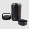 Oasis Stainless Steel Double Wall Insulated Food Flask With Handle 700ml - Black