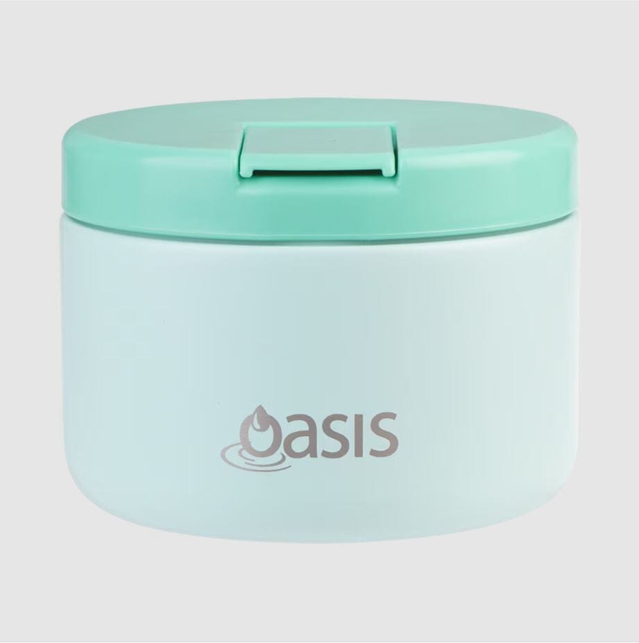 Oasis S/s Double Wall Insulated Food Flask W/ Quick Release Lid 300ml - Mint Insulated Bottles and Flasks The Cooks Kitchen 