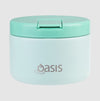 Oasis S/s Double Wall Insulated Food Flask W/ Quick Release Lid 300ml - Mint