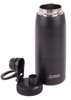 Oasis S/s Double Wall Insulated Sports Bottle W/ Screw-cap 780ml - Black Drink Bottles The Cooks Kitchen Mandurah 