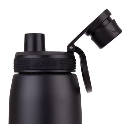 Oasis S/s Double Wall Insulated Sports Bottle W/ Screw-cap 780ml - Black Drink Bottles The Cooks Kitchen Mandurah 