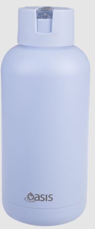 Oasis "moda" Ceramic Lined Stainless Steel Triple Wall Insulated Drink Bottle 1.5l - Periwinkle