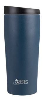 Oasis S/s Double Wall Insulated 'travel Mug' 600ml - Navy Vacuum Flasks & Travel Mugs The Cooks Kitchen 