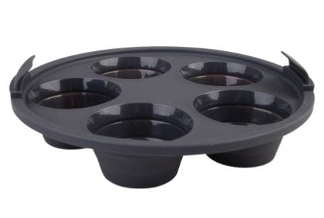 Daily Bake Silicone Round 22cm Collapsible Air Fryer 5 Cup Muffin Pan Electric Kitchen Gadgets The Cooks Kitchen 