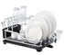 D.line "pinnacle" Aluminium 2 Tier Dish Rack With Draining Board 52x37.5x27cm