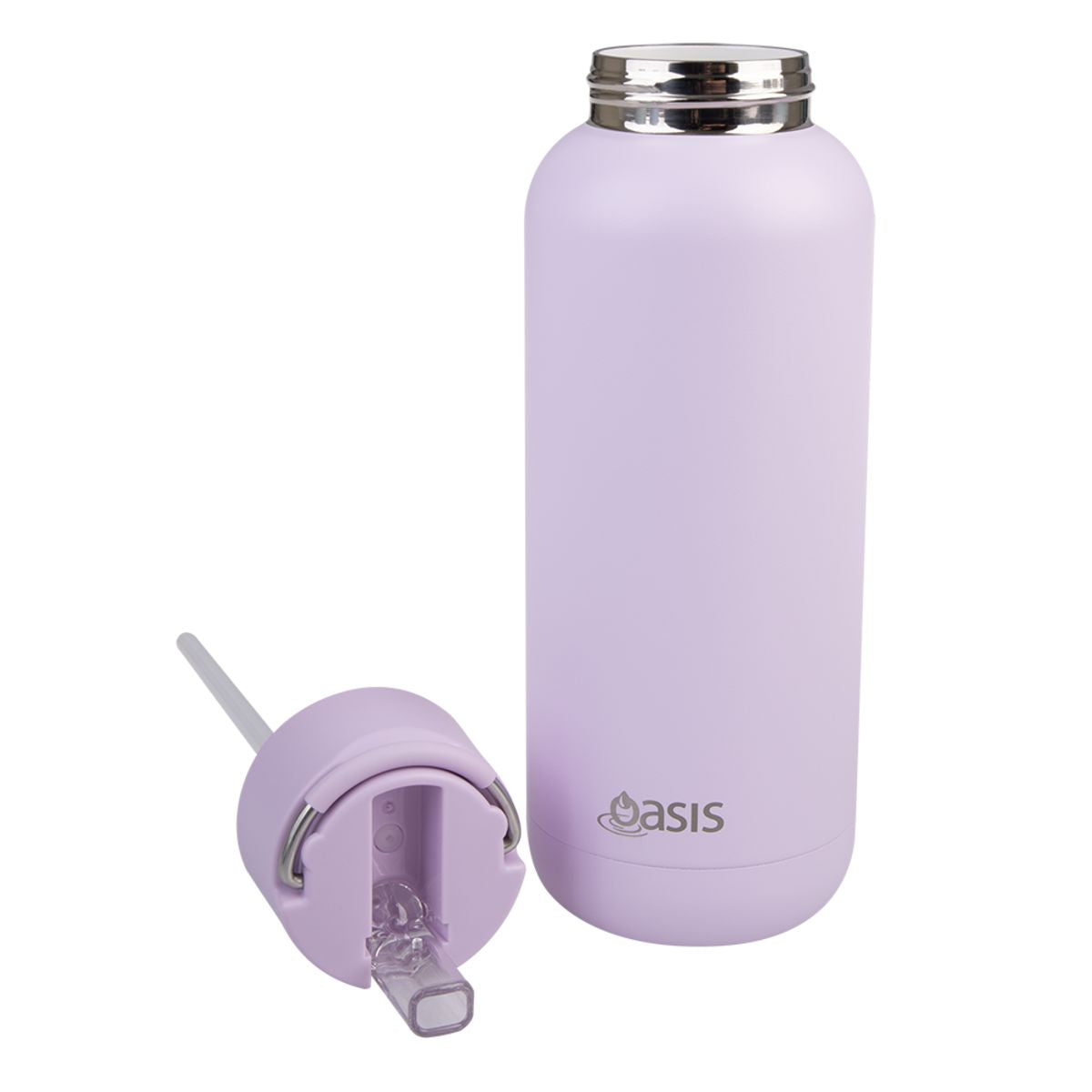 Oasis "moda" Ceramic Lined S/s Triple Wall Insulated Drink Bottle 1l - Orchid Drink Bottles The Cooks Kitchen 