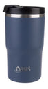 Oasis Ceramic Lined Stainless Steel Double Wall Insulated Travel Mug 480ml - Indigo Travel Mugs The Cooks Kitchen 