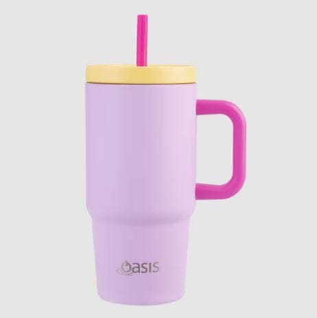 Oasis Stainless Steel Double Wall Insulated "junior Commuter" Travel Tumbler 700ml - Bubblegum Pink Insulated Bottles The Cooks Kitchen 