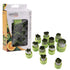 Appetito Fruit & Vegetable Cutters 12 Assorted Shapes - Green Gadgets The Cooks Kitchen 