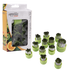 Appetito Fruit & Vegetable Cutters 12 Assorted Shapes - Green