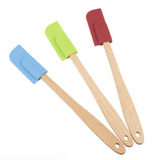 R&m Silicone Mini Spatula W/ Wood Handle