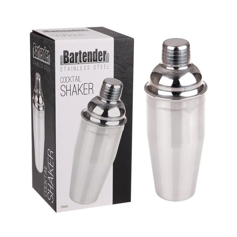 Bartender Stainless Steel Cocktail Shaker 700ml Cocktail Hour The Cooks Kitchen 