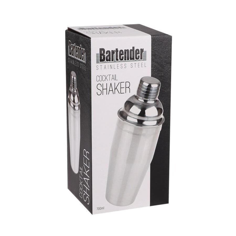 Bartender Stainless Steel Cocktail Shaker 700ml Cocktail Hour The Cooks Kitchen 