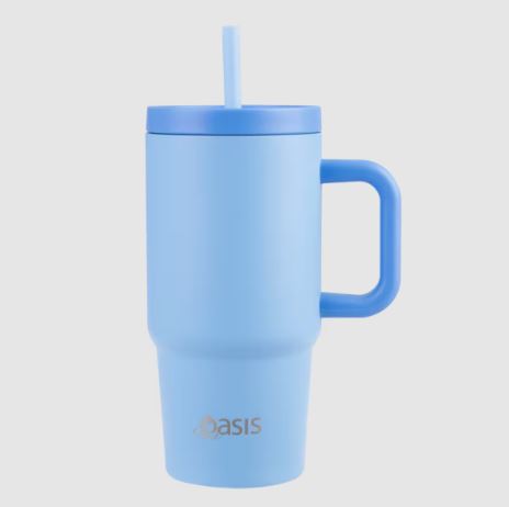 Oasis S/s Double Wall Insulated "jnr Commuter" Travel Tumbler 700ml - Blue