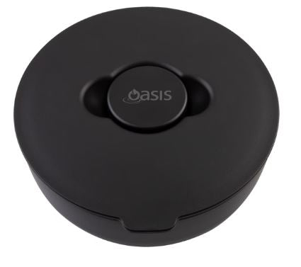 Oasis Stainless Steel Double Wall Insulated Fresh 'n' Go Lunch Bowl 950ml - Black