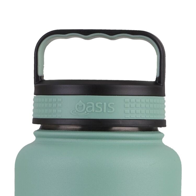 Oasis S/s Double Wall Insulated 'titan' Bottle 1.2l - Sage Green
