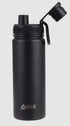 Oasis S/s Double Wall Insulated 'challenger' Sports Bottle W/ Screw Cap 550ml - Black