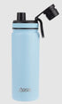 Oasis S/s Double Wall Insulated 'challenger' Bottle W/ Screw Cap 550ml - Island Blue