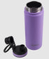 Oasis S/s Double Wall Insulated 'challenger' Sports Bottle W/ Screw Cap 550ml - Lavender