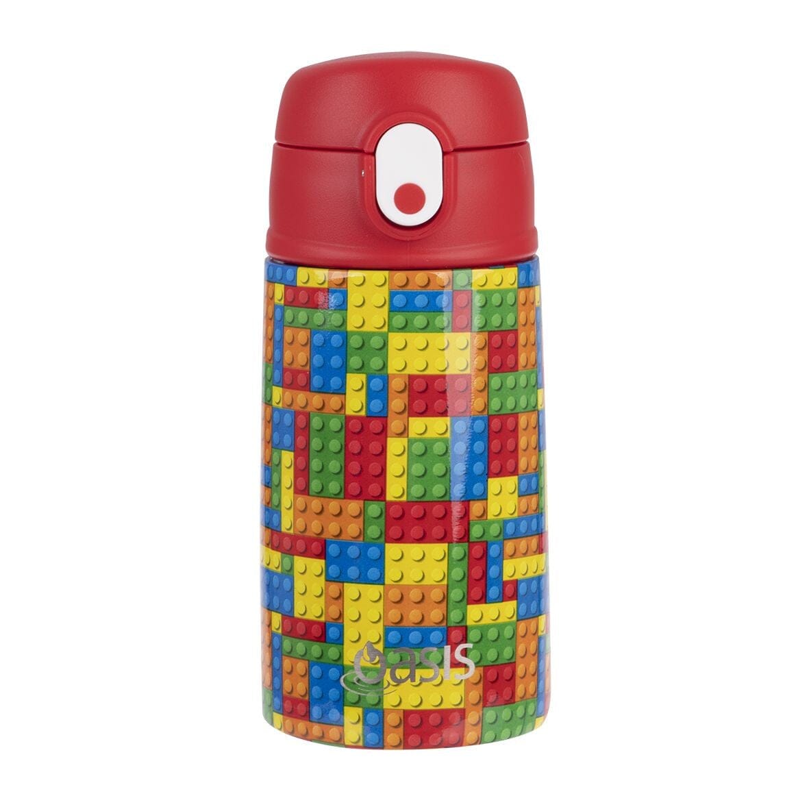 Oasis Stainless Steel Double Wall Insulated Kid's Drink Bottle W/ Sipper 400ml - Bricks Insulated Bottles and Flasks The Cooks Kitchen Mandurah 