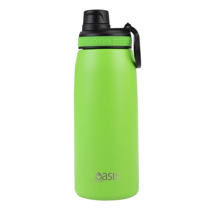 Oasis Stainless Steel Double Wall Insulated Sports Bottle W/ Screw-cap 780ml - Neon Green