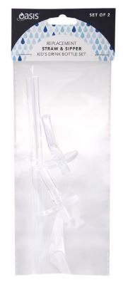 Oasis Replacement Straw & Sipper Kid's Drink Bottle Set/2