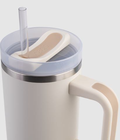 Oasis Commuter Travel Tumbler - Stainless Steel Double Wall Insulated - Alabaster