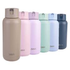 Oasis "moda" Ceramic Lined S/s Triple Insulated Drink Bottle 1l - Latte