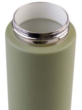 Oasis Ceramic Lined Stainless Steel Triple Wall Insulated "moda" Drink Bottle 700ml - Olive Green