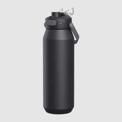 Oasis Ceramic Lined S/s Triple Wall Insulated "capri" Drink Bottle W/ Quick Release Lid 750ml - Black