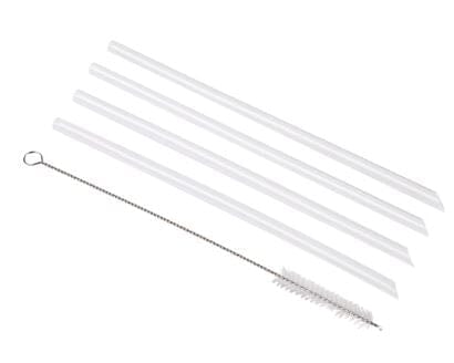 Oasis 'moda' Drink Bottle Straws S/4 With Cleaning Brush Barware Accessories The Cooks Kitchen 