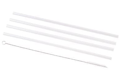 Oasis 'commuter' Travel Tumbler Straws S/4 With Cleaning Brush Barware Accessories The Cooks Kitchen 