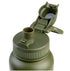 Oasis Stainless Steel Double Wall Insulated 'challenger' Sports Bottle With Quick Relase Cap 1.1l - Forest Green