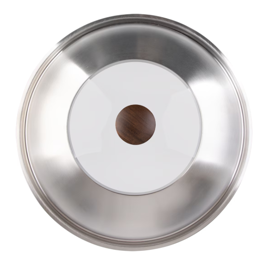 Evolv Stainless Steel And Glass Wok Lid 35cm