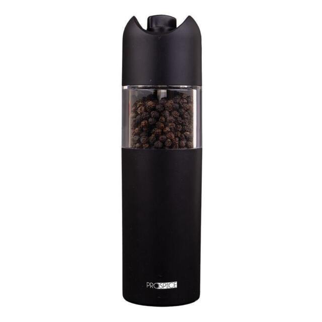 Prospice Horizon Gravity Battery Operated Salt & Pepper Mill Set 18cm Black