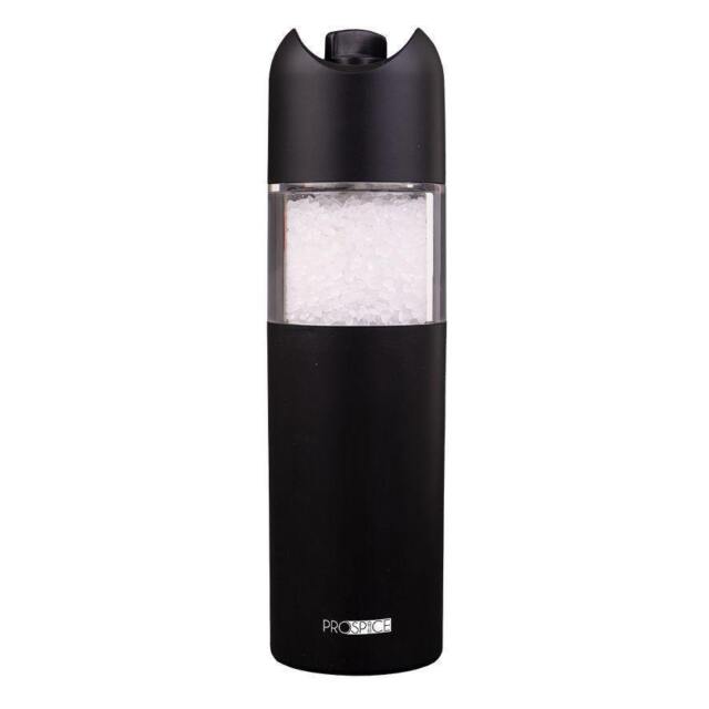 Prospice Horizon Gravity Battery Operated Salt & Pepper Mill Set 18cm Black